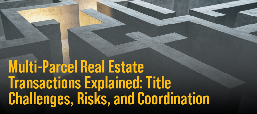 Multi-Parcel Real Estate Transactions Explained: Title Challenges, Risks, and Coordination teaser